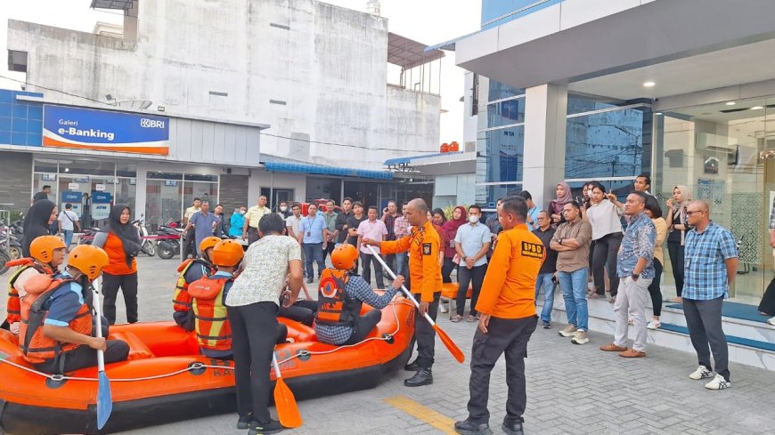 BRI BO Kisaran dan BPBD Asahan Gelar Sosialisasi Pencegahan Bencana Banjir