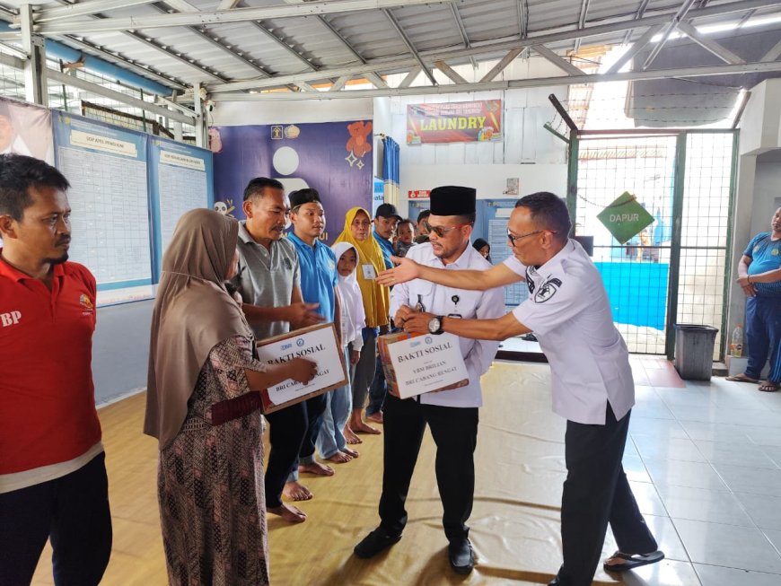 BRI Dukung Bakti Sosial Rutan Kelas IIB Rengat untuk Keluarga Warga Binaan