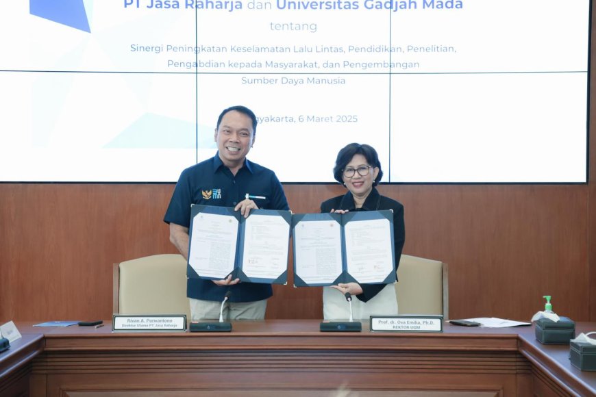 UGM dan PT Jasa Raharja Tandatangani MoU untuk Meningkatkan Keselamatan Lalu Lintas