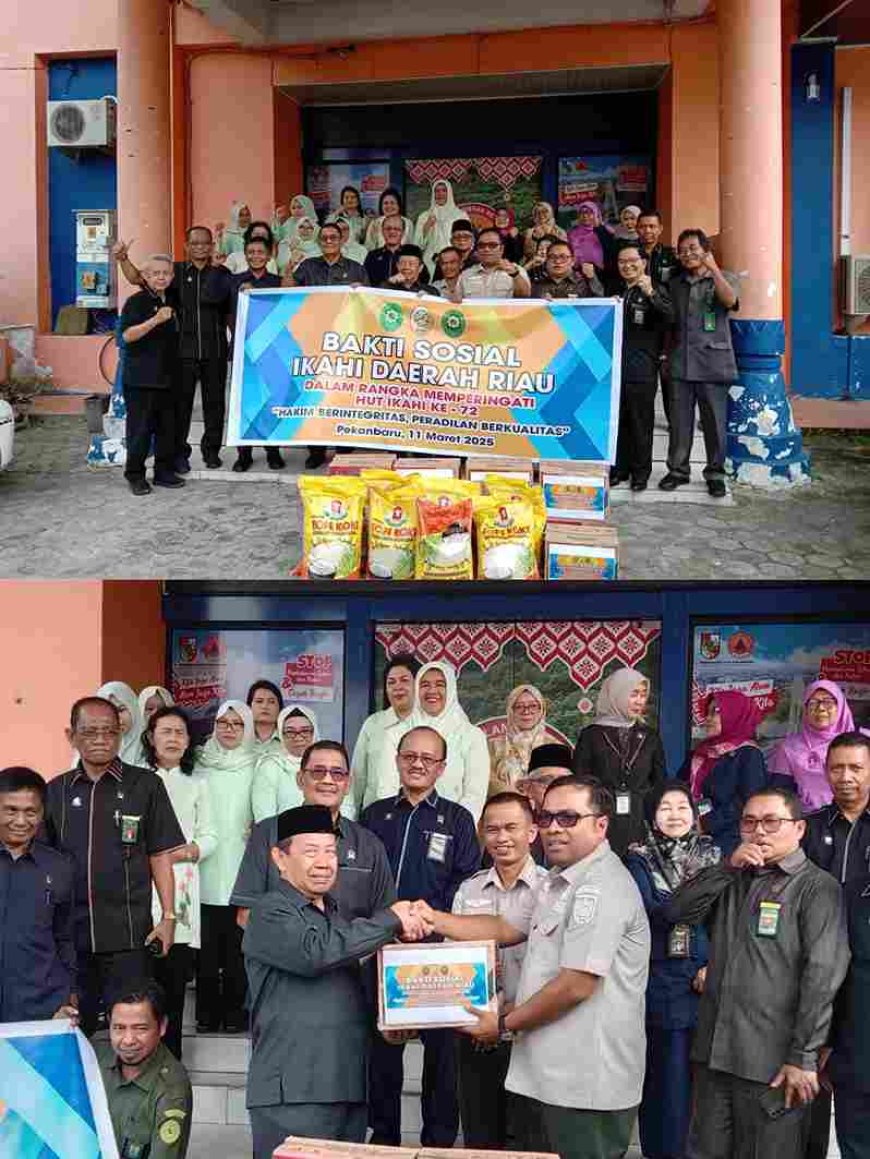 IKAHI Riau Gelar Bakti Sosial, Salurkan Bantuan untuk Korban Banjir di Pekanbaru