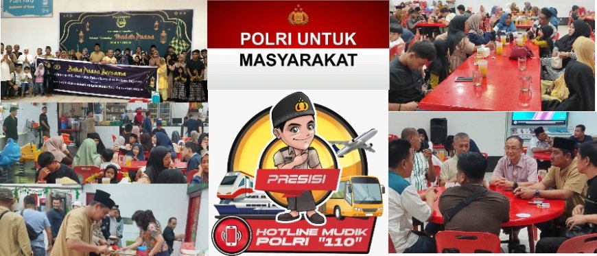 Polsek Payung Sekaki dan Pujasera 168 Gelar Buka Puasa Bersama Anak Yatim, Pererat Silaturahmi di Bulan Ramadhan