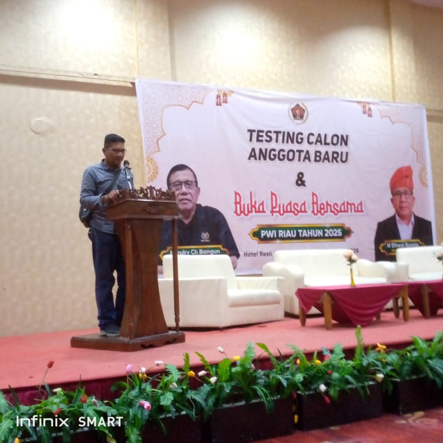 Eka Saputra Jadi Peserta Terbaik di Uji Calon Anggota PWI Riau 2025