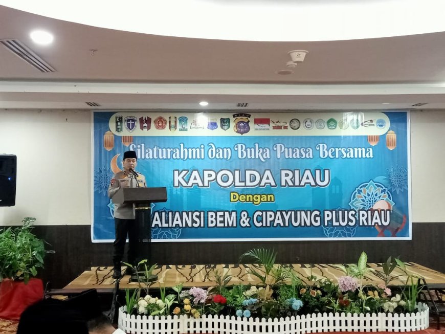 Kapolda Riau Gelar Silaturahmi dan Buka Puasa Bersama Mahasiswa: Perkuat Sinergi untuk Riau yang Lebih Harmonis