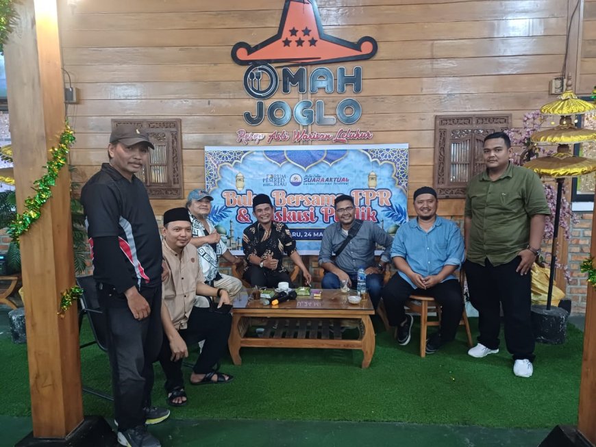 Forum Pemimpin Redaksi (FPR) Riau Sukses Gelar Puasa Buka Bersama dan Diskusi Publik Soal Defisit Pemprov Riau