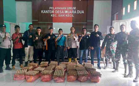 Koperasi Bbdm Salurkan 50 Paket Sembako Untuk Warga Terdampak Banjir Di Siak Kecil