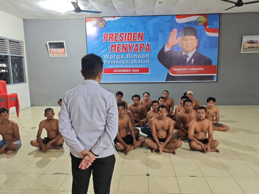 Tingkatkan Pengawasan, Rutan Rengat Gelar Razia Malam Hari