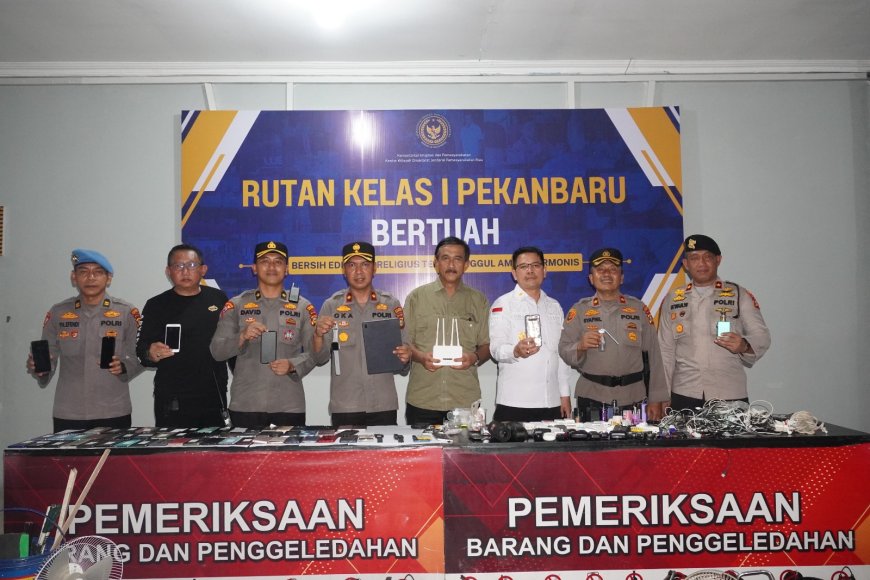 Razia Gabungan 320 Personel di Rutan Pekanbaru, Respons Cepat Atas Video Viral