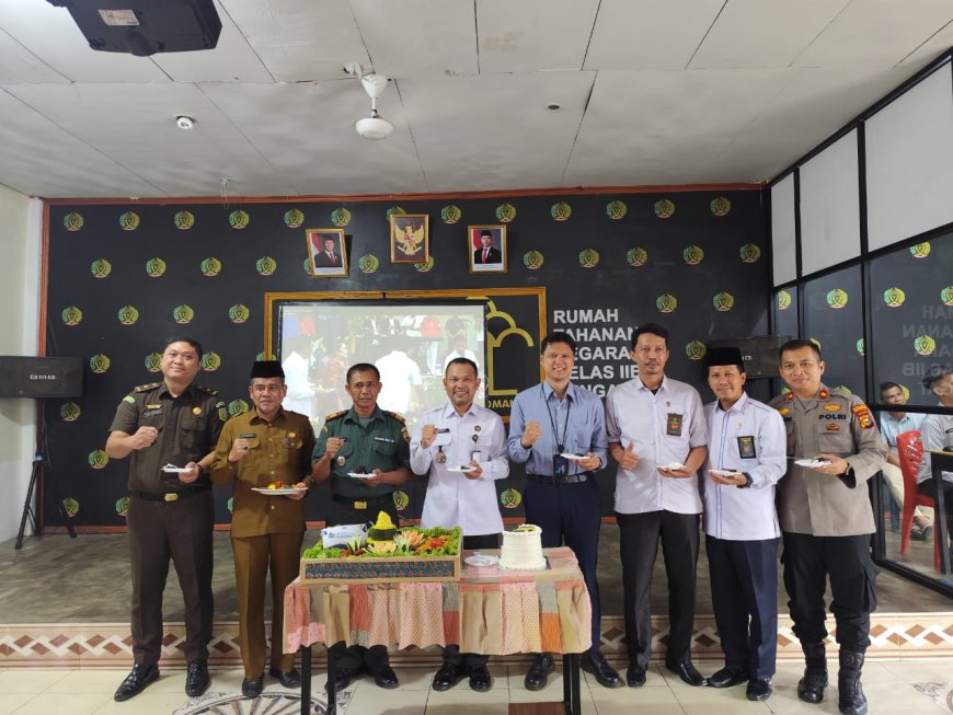 Rutan Rengat Gelar Tasyakuran Hari Bakti Pemasyarakatan ke-61 Secara Virtual, Dihadiri Forkopimda dan Bank BRI