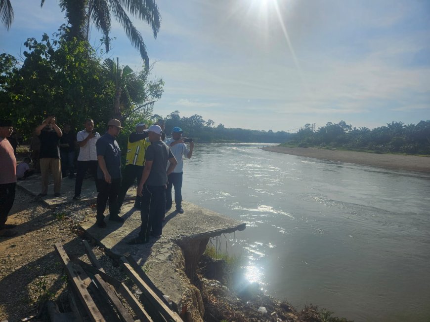 Darurat Longsor Kampar! Syahrul Aidi Turun Gunung Kawal Penanganan Tebing Sungai