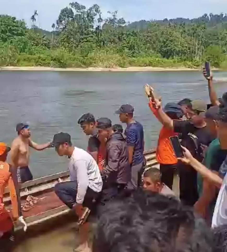Warga Kandis yang Hanyut di Sungai Kampar Ditemukan Tak Bernyawa Setelah 20 Jam Pencarian