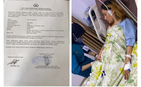 Tak Tahan di Aniaya Suami Bule, Seorang IRT Lapor Ke Polresta Pekanbaru, Korban Berharap Pengaduannya Segera Ditindaklanjuti 