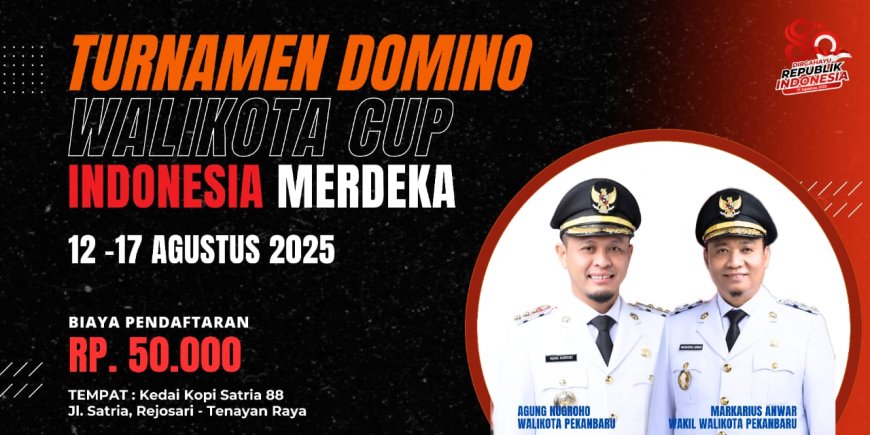 Turnamen Domino Walikota Cup Siap Meriahkan Hut Ri Ke-80 Di Pekanbaru