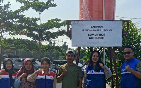 PHR Bangun Sumur Bor untuk Dukung Kebutuhan Air Bersih Warga dan UMKM di Rumbai