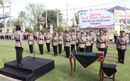 Kapolres Bantul Pimpin Rotasi Jabatan, Dorong Peningkatan Kinerja dan Pelayanan
