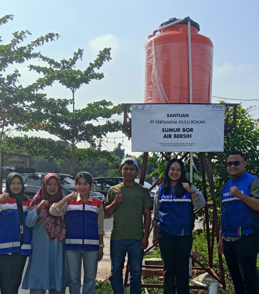 PHR Bangun Sumur Bor untuk Dukung Kebutuhan Air Bersih Warga dan UMKM di Rumbai