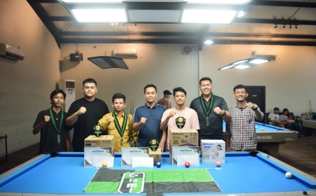 BADKO HMI Riau Kepri Sukses Gelar Turnamen Biliar, Muhammad Adrian Jadi Juara