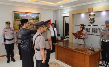 Kapolres Bantul Pimpin Sertijab Kasat Intelkam, Tekankan Pentingnya Dinamika Organisasi