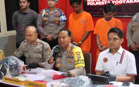 Dua Pelaku Pelemparan Batu dan Molotov di Enam Pos Polisi Ditangkap Polresta Yogyakarta