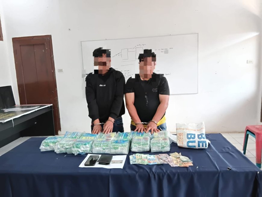 Kapolsek Kualuh Hulu Beberkan Kronologi Penangkapan 13 Kg Sabu di Pos Lantas Siamporik