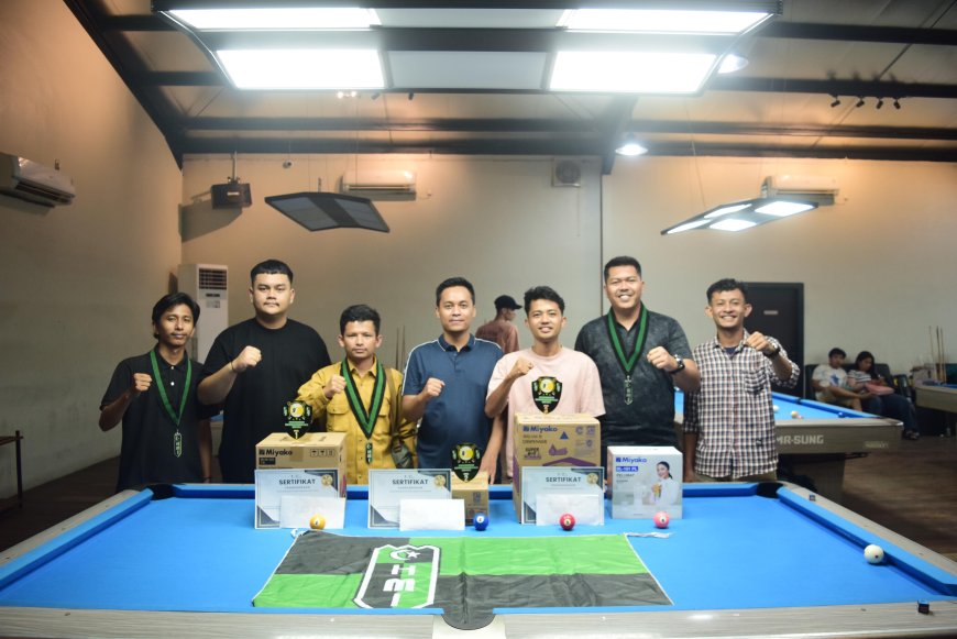 BADKO HMI Riau Kepri Sukses Gelar Turnamen Biliar, Muhammad Adrian Jadi Juara