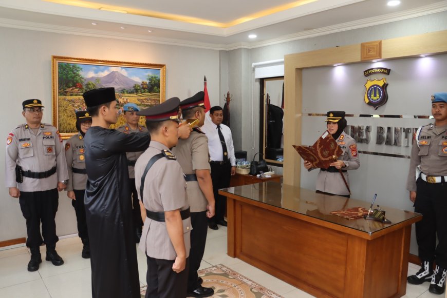 Kapolres Bantul Pimpin Sertijab Kasat Intelkam, Tekankan Pentingnya Dinamika Organisasi