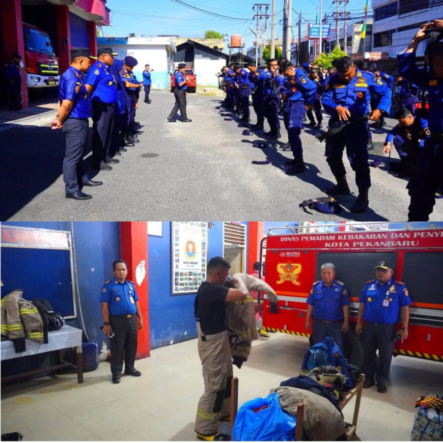 Damkar Pekanbaru Gelar Simulasi Respons Cepat Kebakaran