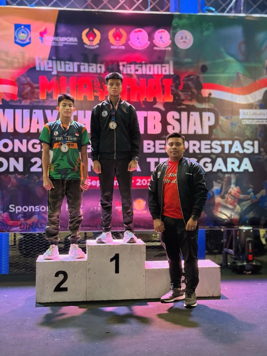 Muaythai Riau Boyong 2 Medali Emas di Kejurnas NTB 2025, Rangga dan Raja Jadi Andalan