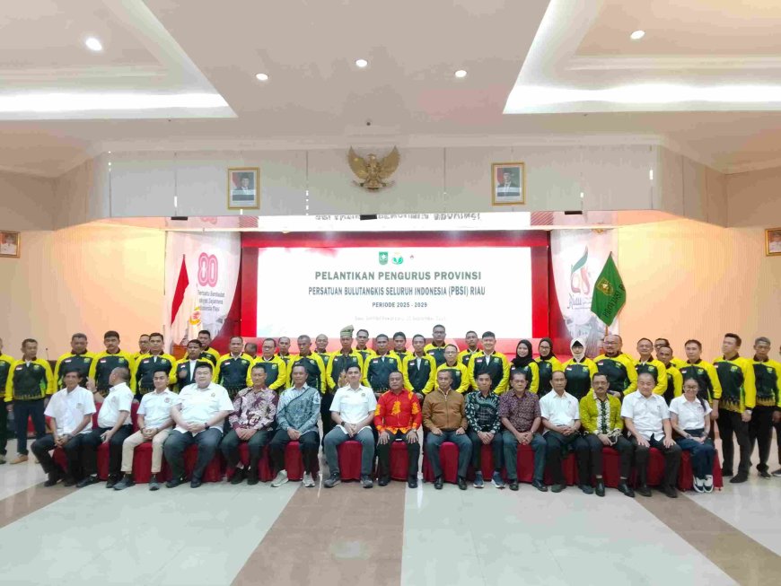 Pelantikan Pengurus PBSI Riau 2025–2029 Berlangsung Khidmat di Balai Serindit