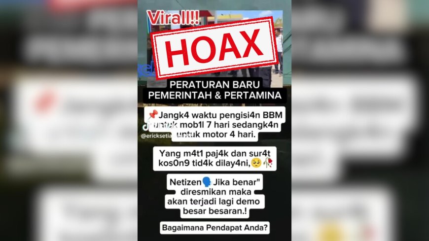 Pertamina Patra Niaga Tegaskan Informasi Pembatasan BBM adalah Hoaks