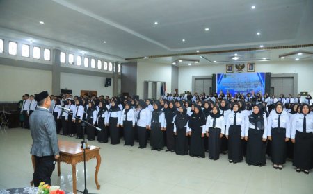 Bupati Hendri Yanto Sitorus Lantik 431 Pegawai P3K Tahap II di Labuhanbatu Utara