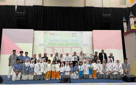 Syafana Islamic School Galang Rp701 Juta untuk Palestina, Disalurkan Melalui BAZNAS RI