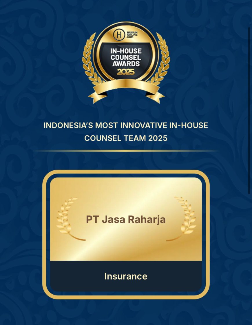 Jasa Raharja Raih Penghargaan Inovasi Hukum Terbaik di Ajang IHCA 2025