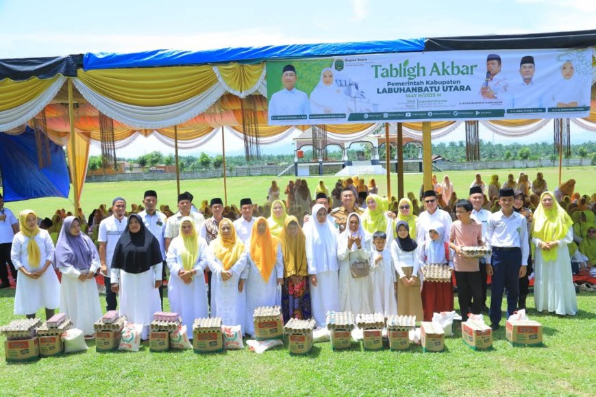 Tabligh Akbar 1447 H di Labuhanbatu Utara Berlangsung Meriah, Bupati Ajak Warga Perkuat Ukhuwah dan Ilmu Agama