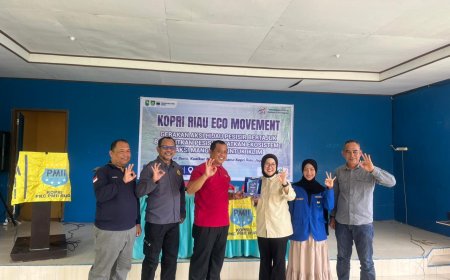 KOPRI PMII Riau Bangkitkan Ekosistem Pesisir Lewat Aksi Mangrove di Bengkalis