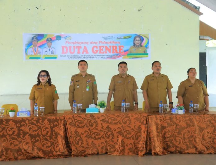 Bupati Hendriyanto Resmi Buka Pembinaan dan Pelantikan Duta Genre Labura 2025