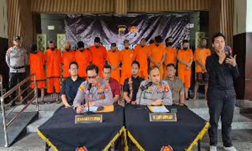 Operasi Curas Progo 2025, Polda DIY Bekuk 17 Tersangka dan Amankan Puluhan Barang Bukti