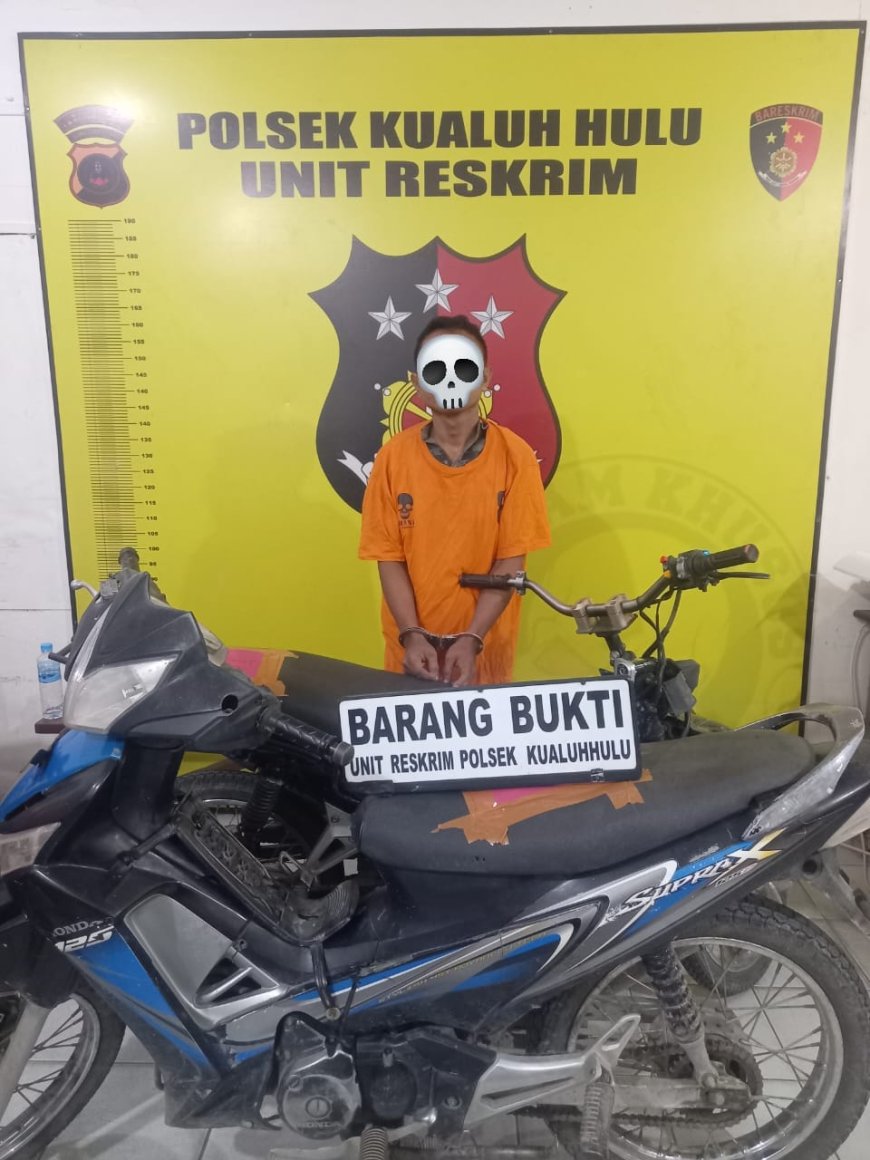 Curanmor Terungkap, Polsek Kualuh Hulu Ringkus Pelaku ASB Usai Alami Kecelakaan