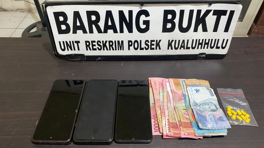 Polsek Kualuh Hulu Ungkap Peredaran Ekstasi di Perkebunan Mambang Muda, Tiga Terduga Pelaku Ditangkap