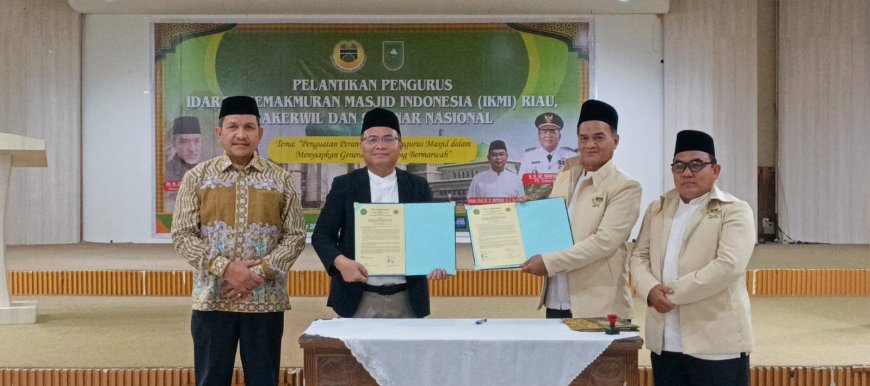 Pelantikan IKMI Riau 2025–2030 Berlangsung Khidmat, Perkuat Peran Masjid sebagai Pusat Dakwah dan Pemberdayaan Umat