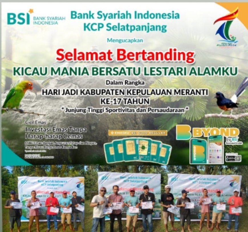 Semarak HUT Meranti ke 17: Ratusan Burung Berkicau di Lomba ALKIM Desa Alah Air