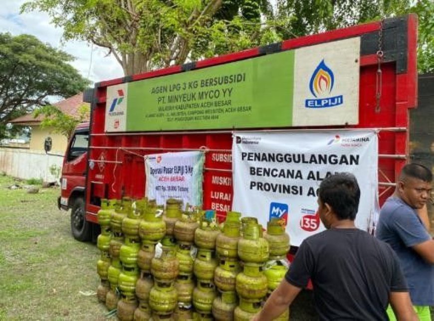 Pertamina Gelar 169 Operasi Pasar LPG 3 Kg di Aceh, Pastikan Pasokan Energi Aman Pascabencana