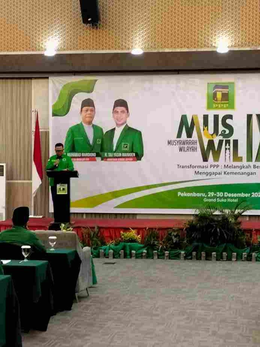 Muswil IX PPP Riau Jadi Titik Konsolidasi, Ikbal Sayuti Gaungkan Transformasi Partai