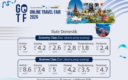 Garuda Indonesia–Bank Mandiri Gelar GOTF 2026, Hadirkan 140 Ribu Kursi Diskon Hingga 65 Persen