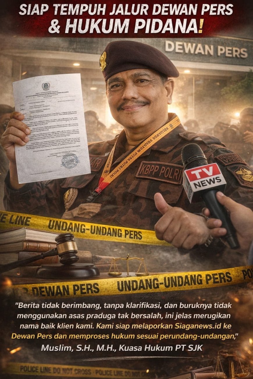 Kuasa Hukum PT SJK Nilai Pemberitaan Tak Penuhi Kode Etik Jurnalistik, Siap Tempuh Jalur Dewan Pers dan Hukum