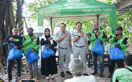 Jasa Raharja Perkuat Budaya Keselamatan, Dirut Muhammad Awaluddin Sambangi Komunitas Ojol Rawa Buaya