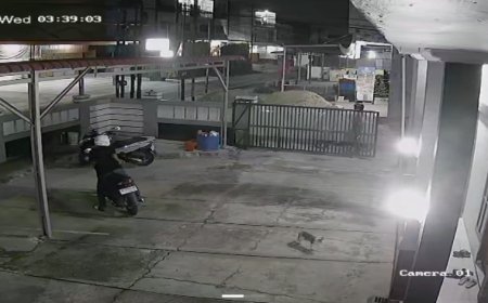 Curanmor Kian Merajalela di Payung Sekaki, Aksi 30 Detik Gasak Honda Beat di Jalan Garuda Terekam CCTV