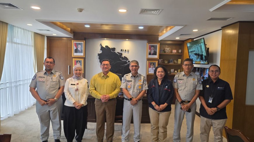 Jasa Raharja Riau Audiensi Kepada Sekda Provinsi Riau Bahas Peningkatan Pelayanan Kesamsatan