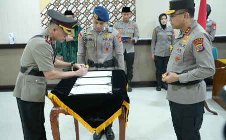 Kapolda DIY Lantik Kombes Pol Adhitya Panji Anom sebagai Kapolresta Sleman, Siap Perkuat Sinergi Jelang Operasi Ketupat Progo 2026