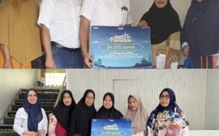 Pelindo Regional 1 Pekanbaru Bagikan Sembako Gratis untuk Warga Sekitar dalam Program Berbagi Ramadhan 1447 H