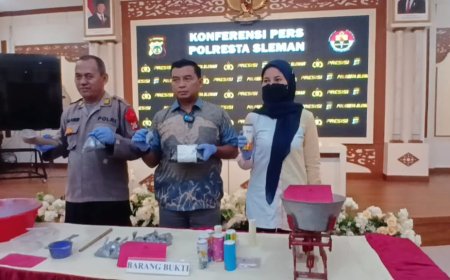 Polresta Sleman Tangkap Pembuat Bahan Petasan